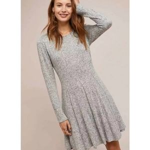 DOLAN LADIES LONG SLEEVE FLEECE KNIT DRESS- S